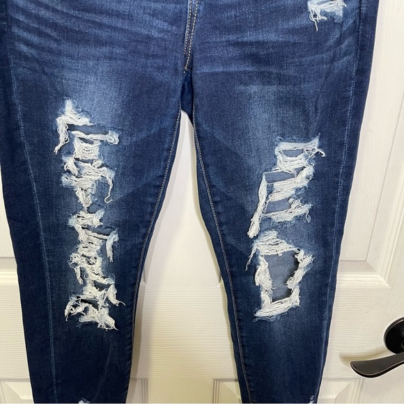 American Eagle Women’s Hi Rise Jegging Distressed Sz 6XSHORT - Picture 8 of 12